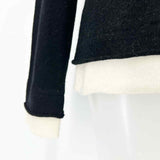 griffen Women's Black Size S Turtleneck Wool Blend Sweater