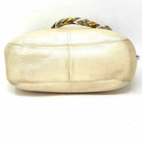 Brighton Champagne Hobo Leather Shoulder Bag