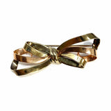 Forstner 10K Gold Two-tone Bow Brooch