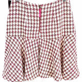 maeve Women's Multi-Color Size 2 Fit & Flare Tweed Houndstooth Skirt