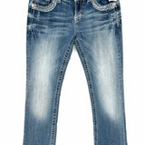 Miss Me Women's Blue Size 27/4 Low Rise Bootcut Jeans