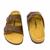 Cushionaire Women's Brown Size 8.5 Buckle Sandals
