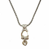 Brighton Silver 28" Charm Holder Necklace
