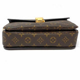LOUIS VUITTON Pochette Metis Coated Canvas Brown Envelope Monogram Crossbody