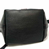 Frances Valentine Mini Sweet Pea Black Tote Pebbled Leather Satchel