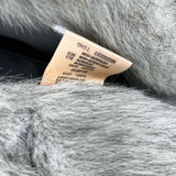 Styled by Carmen Vintage Women's Gray Size L Collared Faux Fur Coat