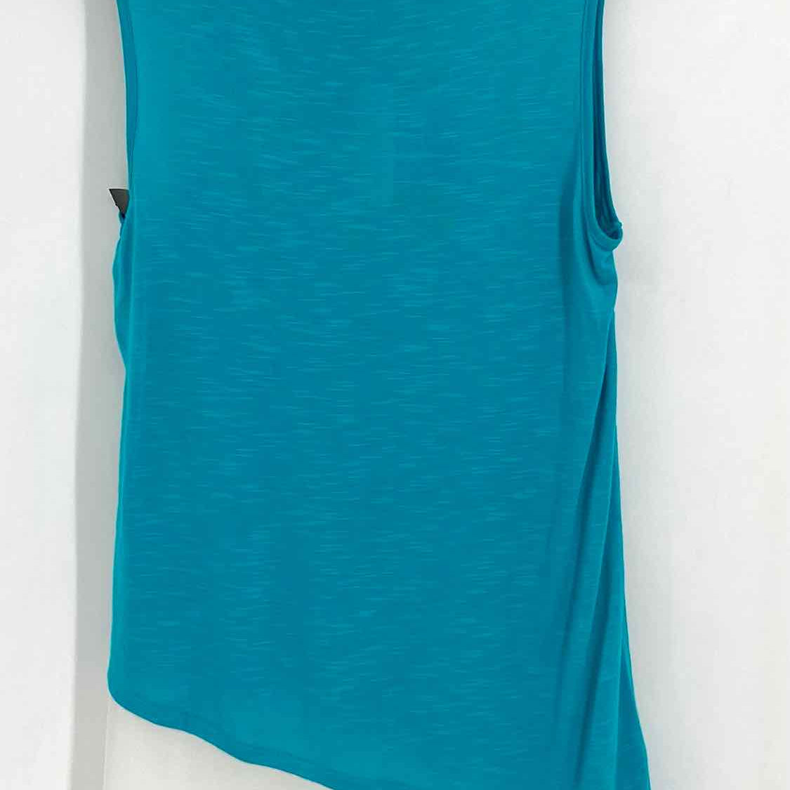 C Women's Teal Blue Size S Layered Sleeveless