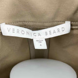 VERONICA BEARD Women's Beige Size 4 Utility Cotton Blend Jacket