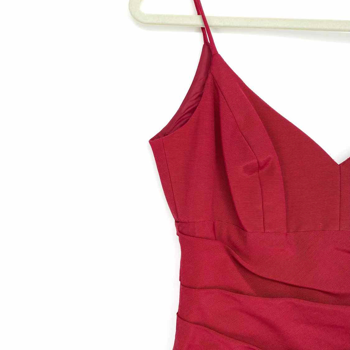 Nicole Miller Women's Wine Gown Acetate Blend Size 4 Dress