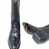 TECOVAS The Jesse Women's Black Size 8 Ostritch Leather Western Boots