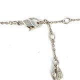 Swarovski Silver tone Pendant Snake Heart Crystal Necklace