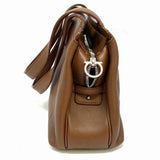 Salvatore Ferragamo Brown Leather Shoulder Bag