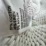 Tommy Bahama Women's White Size M Boatneck Knit Short Sleeve Top