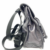rag & bone Field Small Silver Flap Metalic Leather BackPack