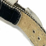 Statement Black Studded Suede Belt