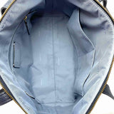 Coach Coated Canvas Navy Zip Top Floral Tote