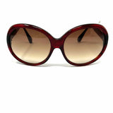 Dita Red Round Sunglasses