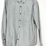 Paige Men's Blue Size M Button Down Denim Long Sleeve Shirt