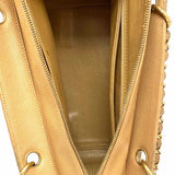 Chanel 2000-02 Timeless Petite Shopper Cream Quilted Caviar Leather Tote