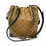 LOUIS VUITTON 2021 Noe Trunk Coated Canvas Light Brown Monogram Bucket Bag