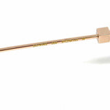 Gucci Metal Rose Gold Tone Square GG1434S Sunglasses