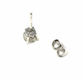 Estate 14K White Gold Stud Diamond Earrings
