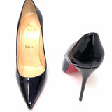 Christian Louboutin Kate Women's Black Size 38.5/8 Stiletto Patent Leather Pumps