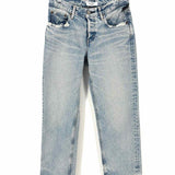Moussy Women's Light Blue Size 25/0 Straight Distressed Jeans