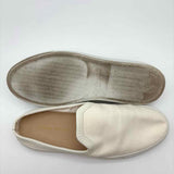 jenni kayne Slider Sneaker Women's White Size 40/10 Canvas Leather Trim Mules