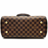 LOUIS VUITTON Duomo Coated Canvas Brown Boston Damier Ebene Satchel