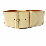 linea pelle Beige Size XS Belt
