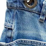 We The Free Moxie Women's Blue Size 27/4 Barrel Paint Splatters Jeans