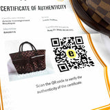 LOUIS VUITTON 2005 Manosque GM Brown Damier Ebene Made in France Tote