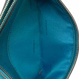 Coach Teal Pouch Leather Clutch
