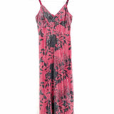 hutch by Anthropologie Women's Pink Black Sz 8 Sleeveless Sequined Floral Dress