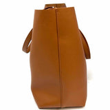 Saint Laurent 2024 Bold East/West Shopping Brown Leather Tote