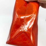 LOUIS VUITTON 2003 Reade PM Red Mini Monogram Vernis Leather Tote