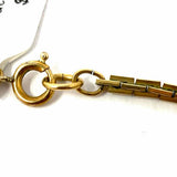 Gold Tone Chain 17.75" Geometric Necklace