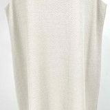 Eileen Fisher Women's Light Gray Size L Shift Textured Dress