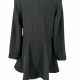 Laundry By S.S. Women's Black Size M Double Breasted Wool Blend Coat