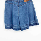 LOVE MOSCHINO Women's Blue Denim Size 44/L Flowy Hearts Shorts