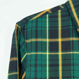SCOTCH&SODA Men's Green Black Size M Button Down Plaid Long Sleeve Shirt