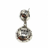 Estate 925 Sterling Silver Dangle Round Earrings