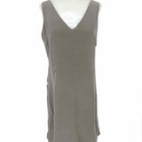 Cynthia Rowley Women's Gray Size 4 Sleeveless Silk Knee High Dress