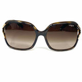 Vogue Brown Black Square Tortoise Made in Italy Sunglasses