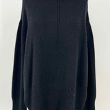 autumn cashmere Women's Black Size L High Low Cashmere Sweater
