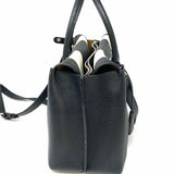 MCM Neo Milla Canvas Black Taupe Tote Stripe Satchel