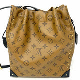 LOUIS VUITTON 2021 Noe Trunk Coated Canvas Light Brown Monogram Bucket Bag