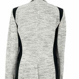 rag & bone Mixed Media Women's Black/Gray Size 2 Color Block Blazer