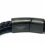Estate Stainless Steel Black 8.5" Bracelet